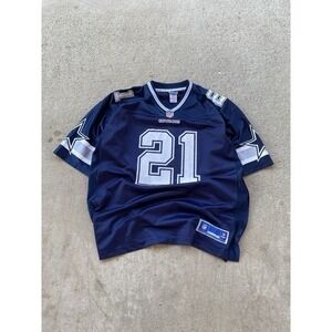 Vintage Dallas Cowboys Ezekiel Elliott #21 NFL Pro Line Jersey‎ Men XL Navy Blue